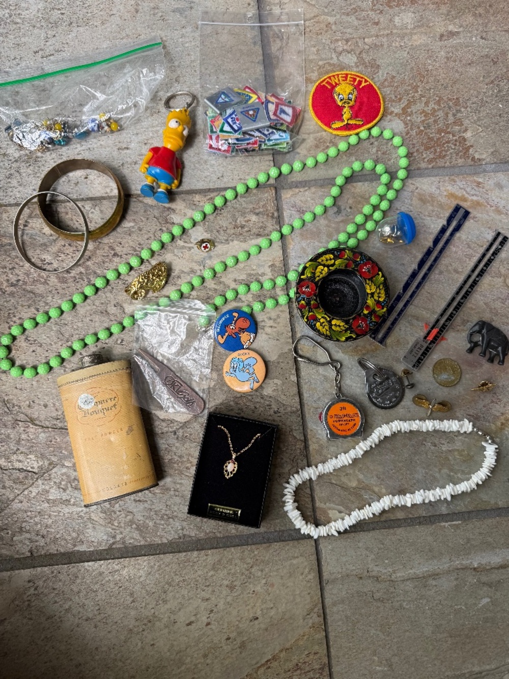 Junk Drawer Knick Knacks Trinkets Jewelry Random Lot Bundle Mostly Vintage